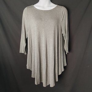 HEATHER GRAY, MINI SHIRT DRESS